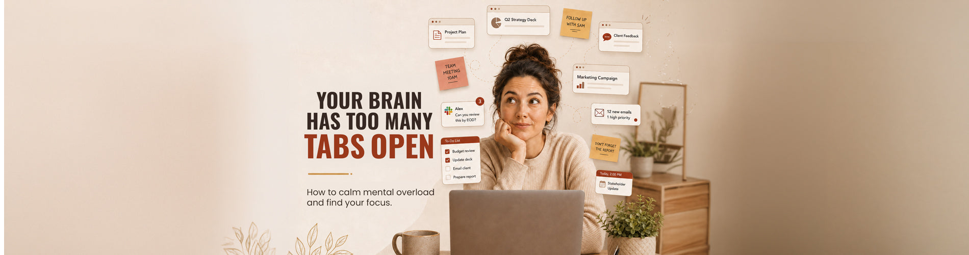 Your Brain Has Too Many Tabs Open: How to Calm Mental Overload and Find Your Focus?