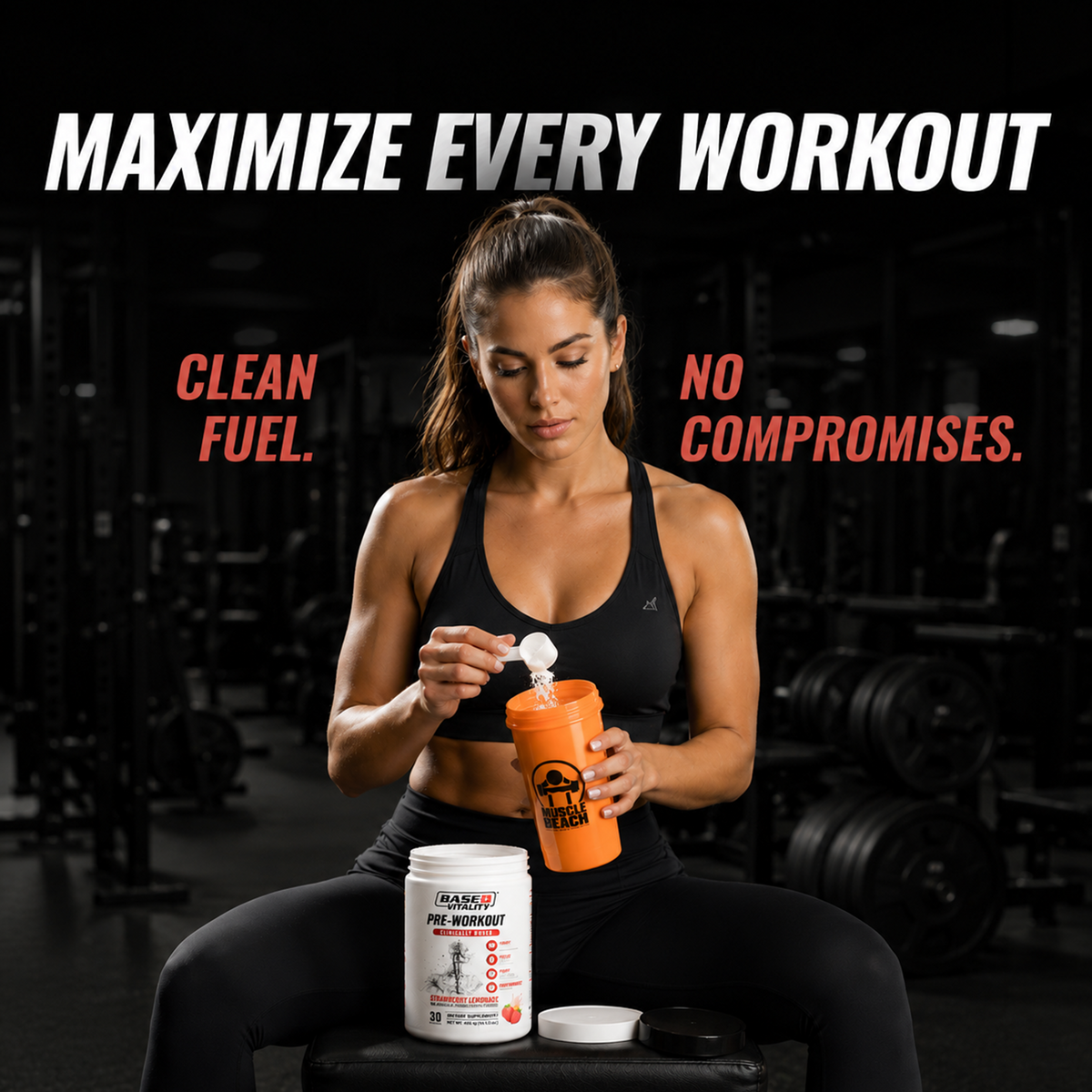 Based Vitality Pre-Workout Strawberry Lemonade